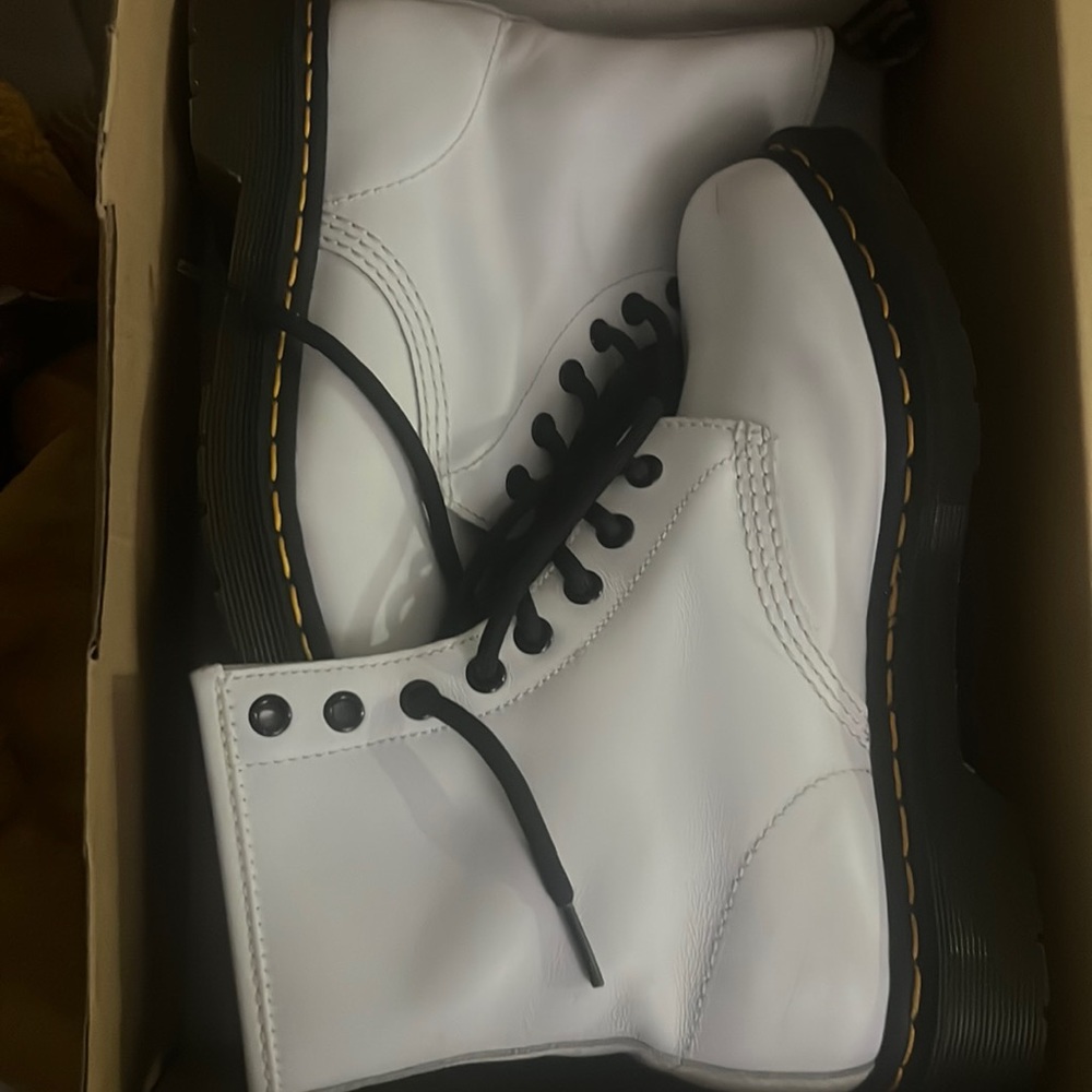 Ladies Dr. Martens worn twice. Two scratches pictured and price to sell.